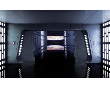 Komar Fototapeten 029-DVD4 Vlies Fototapete - Star Wars Death Star Floor - Größe 400 x 250 cm