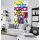 Komar Fototapeten VD-029 Vlies Fototapete - Star Wars Pop Neon Geometrics Leia - Größe 120 x 200 cm