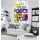 Komar Fototapeten VD-030 Vlies Fototapete - Star Wars Pop Neon Geometrics Vader - Größe 120 x 200 cm