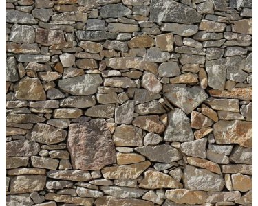 Komar Fototapeten 727-DV3 Vlies Fototapete - Stone Wall - Größe 300 x 250 cm