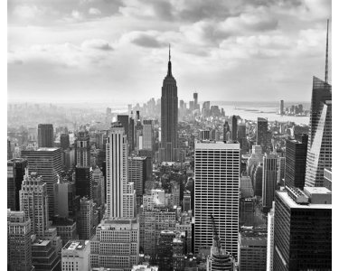 Komar Fototapeten 323-DV3 Vlies Fototapete - NYC Black and White - Größe 300 x 250 cm