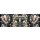 Komar Fototapeten 6035A-VD8 Vlies Fototapete - Victoria Black - Größe 800 x 250 cm