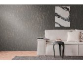 AS 395635 Tapeten A.S Creation Farbe Schwarz Braun Beige Silber Metallic Smart Surfaces Vliestapete