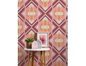 AS 395311 Tapeten A.S Creation Farbe Orange Rosa Weiß Lila Creme Retro Chic Vliestapete