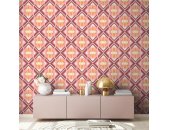 AS 395311 Tapeten A.S Creation Farbe Orange Rosa Weiß Lila Creme Retro Chic Vliestapete