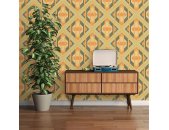 AS 395312 Tapeten A.S Creation Farbe Grün Gelb Orange   Retro Chic Vliestapete