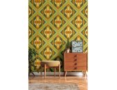 AS 395312 Tapeten A.S Creation Farbe Grün Gelb Orange   Retro Chic Vliestapete