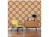AS 395313 Tapeten A.S Creation Farbe Grün Orange Rot Rosa  Creme Retro Chic Vliestapete