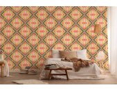AS 395313 Tapeten A.S Creation Farbe Grün Orange Rot Rosa  Creme Retro Chic Vliestapete