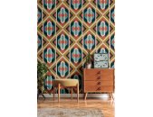 AS 395314 Tapeten A.S Creation Farbe Blau Gelb Rot Creme  Retro Chic Vliestapete