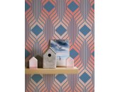 AS 395322 Tapeten A.S Creation Farbe Blau Rot Rosa   Retro Chic Vliestapete