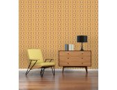 AS 395334 Tapeten A.S Creation Farbe Braun Gelb Orange   Retro Chic Vliestapete