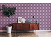AS 395343 Tapeten A.S Creation Farbe Lila Creme Weiß   Retro Chic Vliestapete