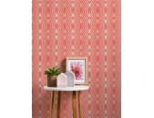 AS 395344 Tapeten A.S Creation Farbe Rot Creme Weiß Rosa  Retro Chic Vliestapete
