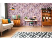 AS 395351 Tapeten A.S Creation Farbe Lila Orange Rosa Creme  Retro Chic Vliestapete