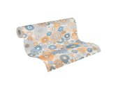 AS 395352 Tapeten A.S Creation Farbe Blau Orange Grau...