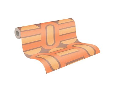 AS 395362 Tapeten A.S Creation Farbe Braun Gelb Orange   Retro Chic Vliestapete