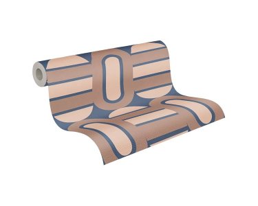 AS 395363 Tapeten A.S Creation Farbe Blau Braun beige   Retro Chic Vliestapete