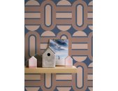 AS 395363 Tapeten A.S Creation Farbe Blau Braun beige   Retro Chic Vliestapete
