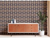 AS 395363 Tapeten A.S Creation Farbe Blau Braun beige   Retro Chic Vliestapete