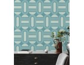 AS 395364 Tapeten A.S Creation Farbe Türkis Blau Hellblau   Retro Chic Vliestapete