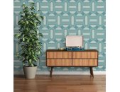 AS 395364 Tapeten A.S Creation Farbe Türkis Blau Hellblau   Retro Chic Vliestapete