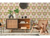 AS 395391 Tapeten A.S Creation Farbe Rosa Grün Creme   Retro Chic Vliestapete