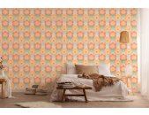 AS 395394 Tapeten A.S Creation Farbe Orange Gelb Grün Creme  Retro Chic Vliestapete
