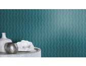 290782 Tapeten Rasch Textil Farbe Blau-blaugrün Casa Merida Vliestapete