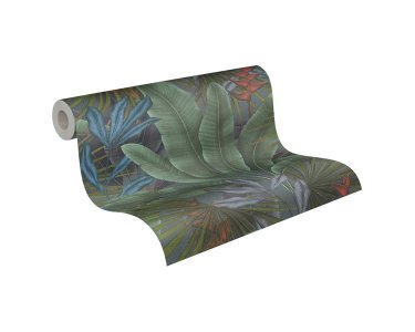 AS 396471 Tapeten A.S Creation Farbe grau Grün Rot Blau  Stories of Life Satintapete