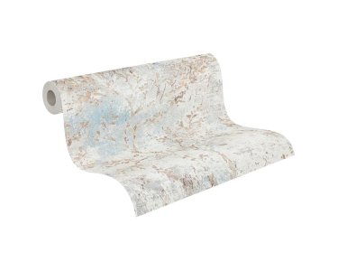 AS 396502 Tapeten A.S Creation Farbe Blau Beige Gold   Stories of Life Satintapete