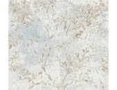 AS 396502 Tapeten A.S Creation Farbe Blau Beige Gold   Stories of Life Satintapete