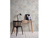 AS 396502 Tapeten A.S Creation Farbe Blau Beige Gold   Stories of Life Satintapete