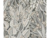 AS 396533 Tapeten A.S Creation Farbe Schwarz Braun Grau Weiß  Stories of Life Satintapete