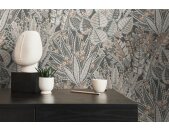 AS 396533 Tapeten A.S Creation Farbe Schwarz Braun Grau Weiß  Stories of Life Satintapete