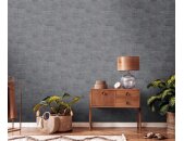 AS 396576 Tapeten A.S Creation Farbe Schwarz Grau Gold   Stories of Life Profiltapete