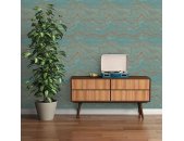 AS 396591 Tapeten A.S Creation Farbe Blau Türkis Gold   Stories of Life Satintapete