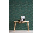 AS 396593 Tapeten A.S Creation Farbe Grün Petrol Gold   Stories of Life Satintapete