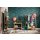 AS 396593 Tapeten A.S Creation Farbe Grün Petrol Gold   Stories of Life Satintapete