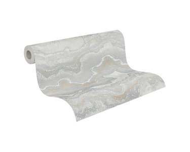 AS 396595 Tapeten A.S Creation Farbe Grau Silber Gold   Stories of Life Satintapete