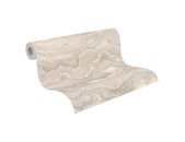 AS 396596 Tapeten A.S Creation Farbe Beige Creme Silber   Stories of Life Satintapete