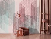 AS Digital Wandbilder Farbe Rosa Blau Grau   Walls by...