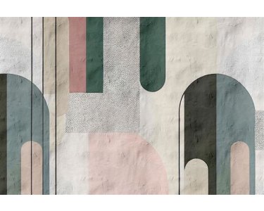 AS Digital Wandbilder Farbe Grau Grün Blau  Rosa  Walls by patel 4 bogeta