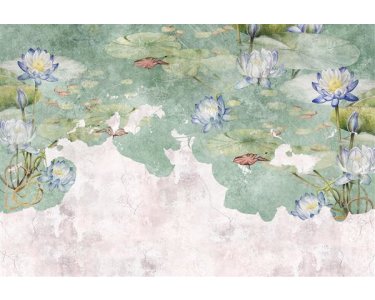 AS Digital Wandbilder Farbe Grün Grau Blau Rot  Walls by patel 4 lily