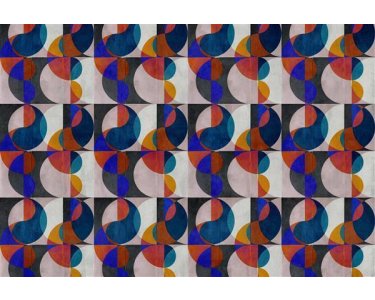 AS Digital Wandbilder Farbe Bunt Schwarz Orange Blau  Walls by patel 4 mia