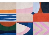 AS Digital Wandbilder Farbe Bunt Rot Grau Blau  Walls by patel 4 mañana