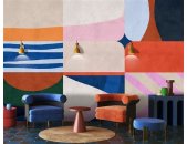 AS Digital Wandbilder Farbe Bunt Rot Grau Blau  Walls by patel 4 mañana
