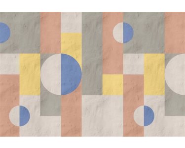 AS Digital Wandbilder Farbe Grau Blau Gelb Rosa  Walls by patel 4 estrella 1