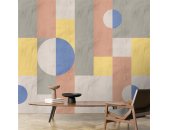 AS Digital Wandbilder Farbe Grau Blau Gelb Rosa  Walls by patel 4 estrella 1