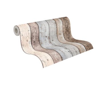 AS 855039 Tapeten A.S Creation Farbe Braun Blau Beige  Elements II Vinyltapete